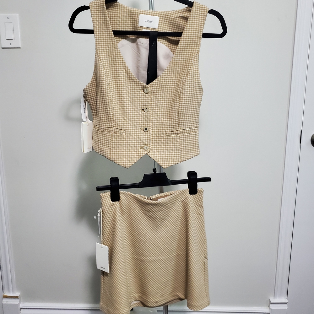 Wilfred Beige Checkered Set
